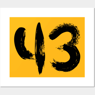 Number 43 Posters and Art